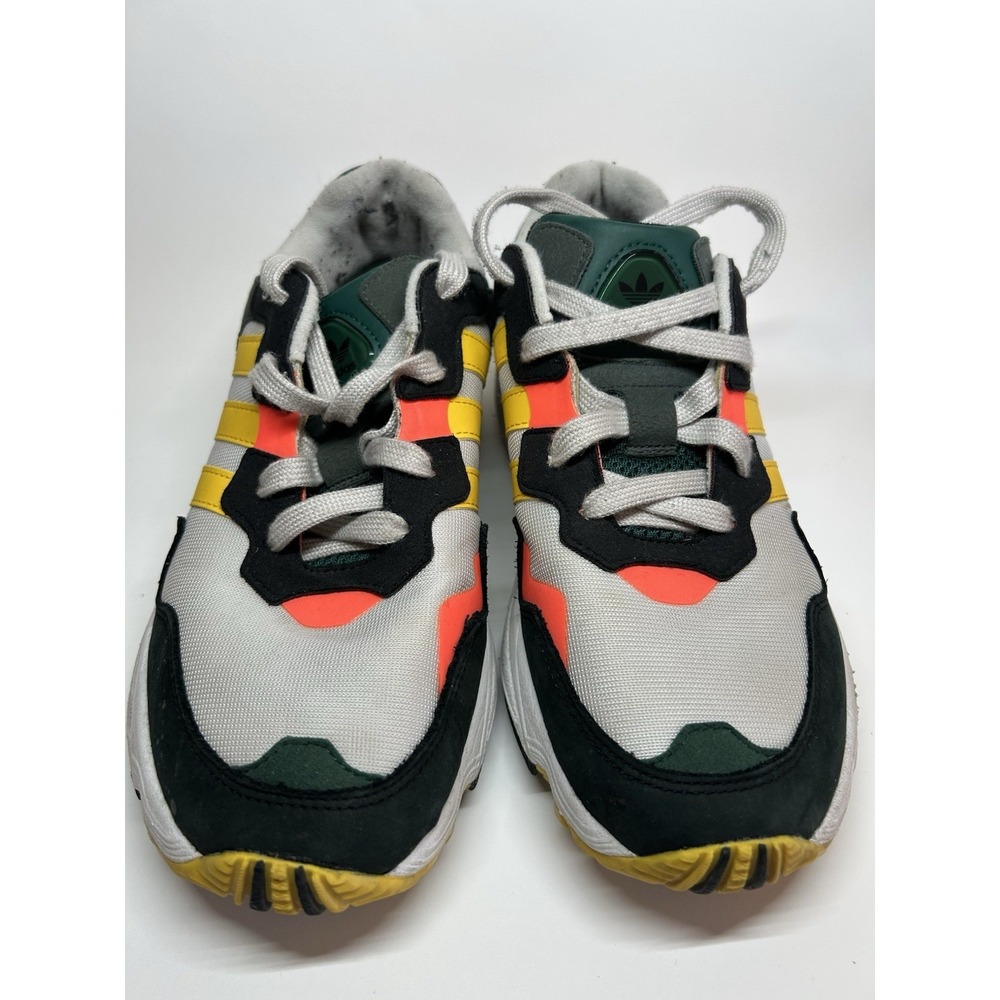 Adidas Originals Yung-96 Athletic Shoes Mens 7.5 Green Yellow Orange Low Top